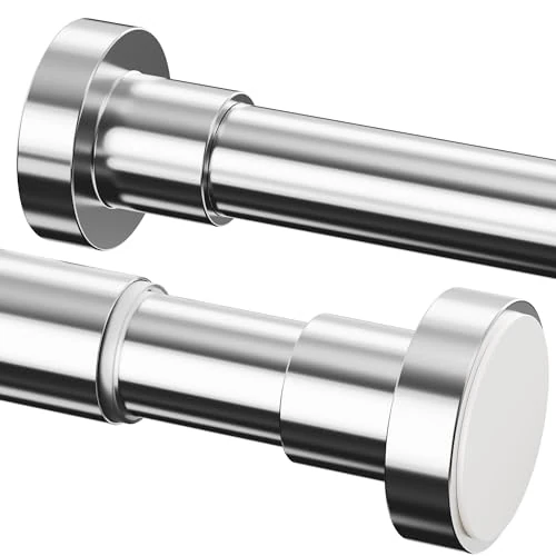 Limited-time offer: 1 x Tension Rod, Shower Curtain Rod No Drilling, Curtain Poles for Bathroom & Dressing Room (85-230cm, Ø32mm, Silver) from 25.89 £ to 25.89 £ (save 0.00%)