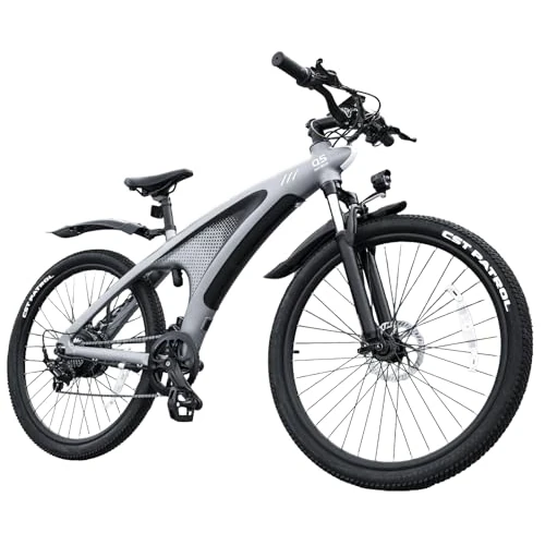 Offerta a tempo: HX Q5 Shark Bici Elettrica Uomo da Montagna,27.5" E-Bike per Città, 85 Nm, Batteria 20Ah (Autonomia 50-100 km), Ammortizzatore Anteriore Regolabile, Freno a Disco Idraulico - 7% da 1399.99 € a 1299.99 €