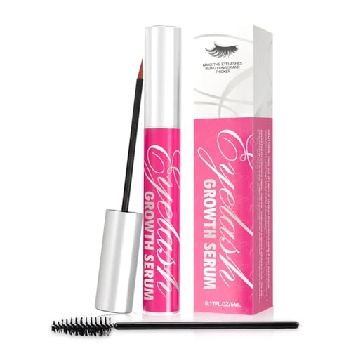 Wimperserum, verlengend wimperserum, zonder hormonen, voor een snellere wimpergroei, beschermt en versterkt de wimpers, verzorging voor gebroken wimpers, lange en dichte wimpers, 5 ml