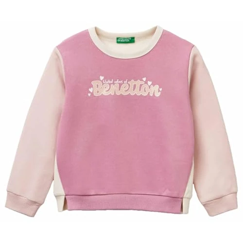 United Colors of Benetton Maglia G/C M/L 39m2g10ky Sudadera con Capucha, Multicolor, 18 Meses Unisex niños