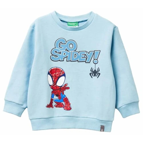 United Colors of Benetton Kids & Teen's Maglia G/C M/L 3eb5g10l5 Hooded Sweatshirt, Blue, 5 Years