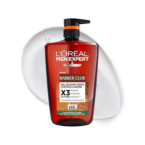 Offerta a tempo: L'Oréal Paris Men Expert Barber Club Gel Doccia 3 in 1 XXL 1L - 43% da 16.13 € a 9.14 €