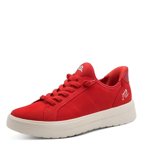 Zeitlich begrenztes Angebot: Jana Damen Sneaker Low Vegan 8-23764-45 RED (rot, 40 EU) von 59.95 € auf 49.94 € (17% Rabatt)
