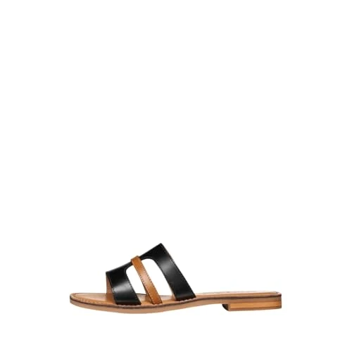 Limited-time offer: Geox D Maddalusiac P Women's Flat Sandal, Black/Camel, 37.5 EU from 81.10 £ to 72.18 £ (save 11.0%)