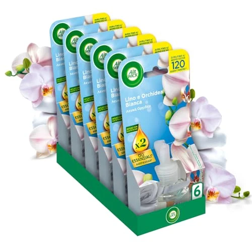 Offerta a tempo: Air Wick Profumatore per Ambienti Lino e Orchidea Bianca Ricarica 19 mL - 19% da 20.87 € a 16.99 €