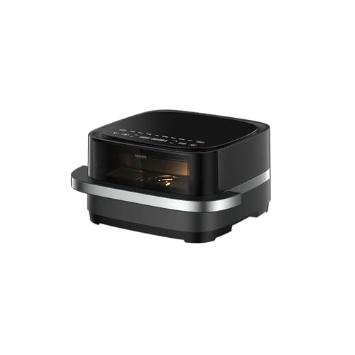Offerta a tempo: Severin Friggitrice ad aria calda Pizza & More, programmi per pizza, 10 programmi di cottura, distribuzione ottimale del calore, forma extra larga, con finestra di visualizzazione, 4 l, 2100 W, nero - 48% da 169.90 € a 87.99 €