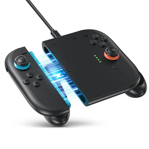 Beperkte aanbieding: LONGYI Laadgreep voor Switch 2 met een sterke magnetische aantrekkingskracht, ergonomisch design, slijtvaste comfortabele handgreep, compatibel met Switch 2 console JoyCon Controller van 13.19 EUR naar 13.19 EUR (besparing 0%)