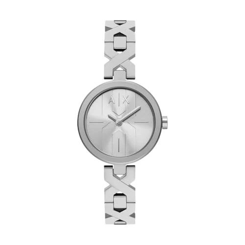 Oferta limitada: Armani Exchange Reloj Mujer, Movimiento de Cuarzo Dos Agujas y Caja de 32 mm con Correa de Acero Inoxidable de 161.00 € a 104.59 € (ahorro 35%)