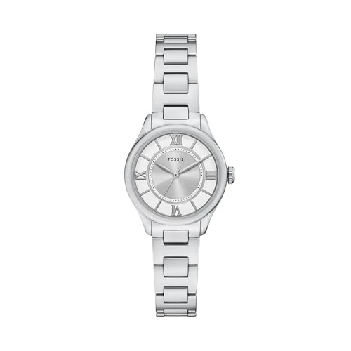 Limited-time offer: Fossil Gilmore Women's 28 MM Silver-Tone Stainless Steel Watch, ES5419 from 149.00 £ to 43.40 £ (save 71%)
