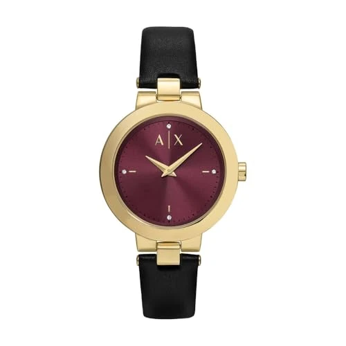 Zeitlich begrenztes Angebot: Armani Exchange Watch for Women, Quarz Zweizeiger Uhrwerk und 36mm Gehäusegröße mit Edelstahl- oder Lederarmband von 47.00 € auf 47.00 € (0.00% Rabatt)