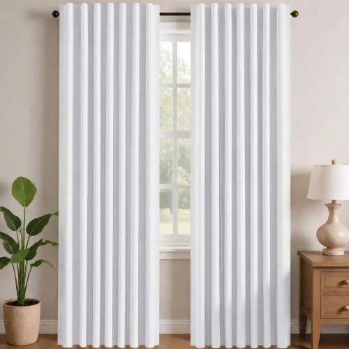 Offerta a tempo: Deconovo Tende Oscuranti per Interni, 2 Pannelli, 140x290 cm, Grigio Perla - 43% da 47.99 € a 27.27 €