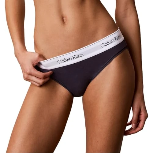 Limited-time offer: Calvin Klein Women’s Bikini Briefs with Logo Waistband, Black (Speakeasy), XS from 23.00 £ to 15.20 £ (save 34%)