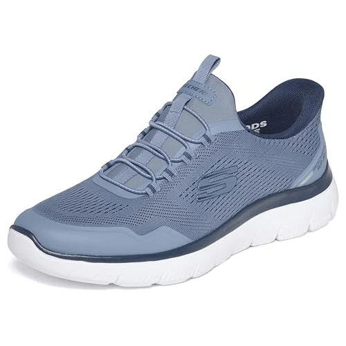 Zeitlich begrenztes Angebot: Skechers Herren Summits Top Rate Slip-InTurnschuhe, Slate Mesh/Tpu, 41.5 EU von 84.95 € auf 74.95 € (12% Rabatt)