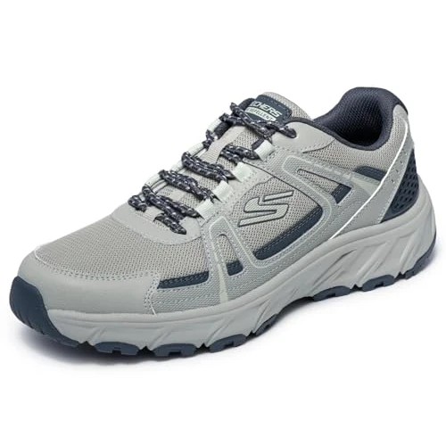 Zeitlich begrenztes Angebot: Skechers Herren Hillcrest 2.0 Sabbaday Falls Turnschuhe, Light Gray Synthetic/Textile/Trim, 45.5 EU von 79.95 € auf 55.14 € (31% Rabatt)