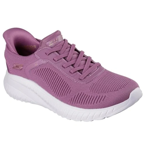 Skechers Baskets Bobs Squad Chaos Current Muse pour Femme, Rose foncé, 37 EU