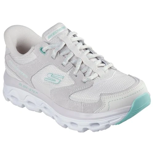 Zeitlich begrenztes Angebot: Skechers Damen Glide-Step Sole Paradise Valley Slip-InTurnschuhe, Taupe Leather/Synthetic/Multi Textile, 38 EU von 65.05 € auf 59.99 € (8% Rabatt)
