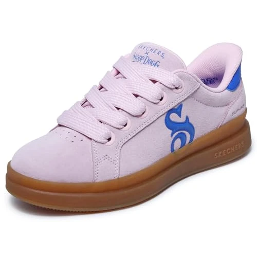 Offre limitée : Skechers Femme Courtside Cali Girlz Slip-In ENTRAINEUSE, Pink Suede/ Blue Duraleather, 37 EU de 62.68 € à 62.68 € (0.00% de remise)