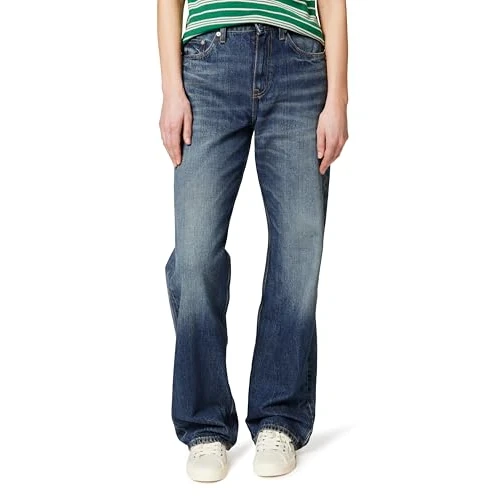 Zeitlich begrenztes Angebot: Tommy Hilfiger Damen Jeans Hose Denim Nate Straight Loose Fit, Blau (Nate), 26W/28L von 104.00 € auf 104.00 € (0.00% Rabatt)