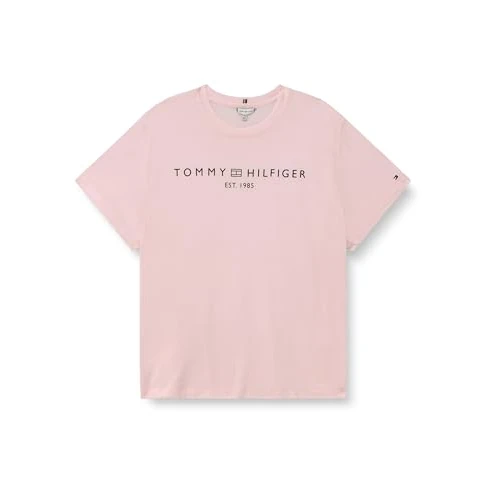 Zeitlich begrenztes Angebot: Tommy Hilfiger Women's CRV Reg Corp Logo C-Nk Ss Ww0Ww41724, Pink, 54 von 39.90 € auf 29.92 € (25% Rabatt)