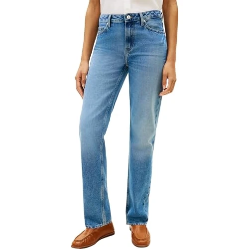 Limited-time offer: Tommy Hilfiger Women’s Jeans Finn Classic Straight Mid Waist, Blue (Finn), 32W/32L from 101.37 £ to 101.37 £ (save 0.00%)