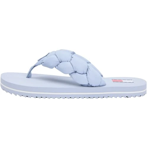 Offerta a tempo: Tommy Jeans Donna Infradito Braided Beach Sandal con Dettaglio a Treccia, Blu (Soaring Skies), 39 - 45% da 44.90 € a 24.89 €