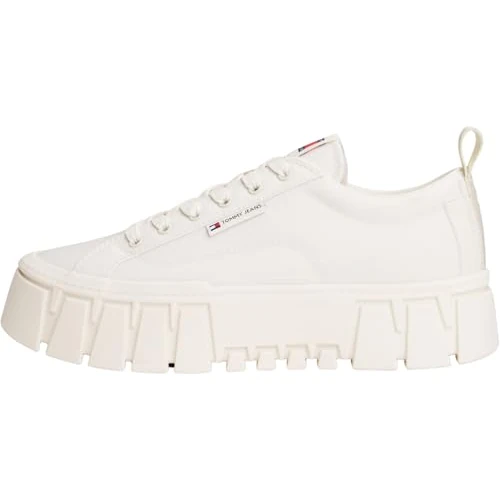 Offerta a tempo: Tommy Jeans Donna Sneakers con Suola Alta Chunky con Suola Spessa, Avorio (Ivory), 38 - 0.00% da 62.99 € a 62.99 €