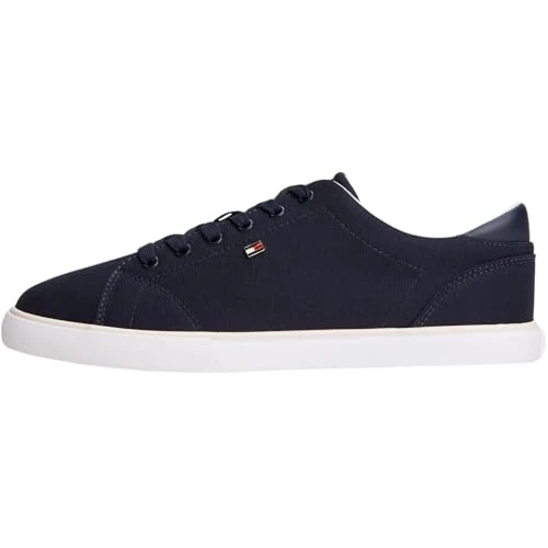 Offerta a tempo: Tommy Hilfiger Donna TH Low Profile Vulc Canvas FW0FW09102 Basso Top, Blu (Blu Spazio), 38 - 20% da 34.99 € a 27.99 €