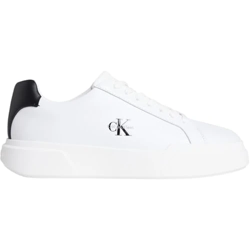 Calvin Klein Suela Gruesa con Cordones LTH Ym0ym01344 Low Top para Hombre, Negro Blanco Negro Blanco, 42 2/3 EU