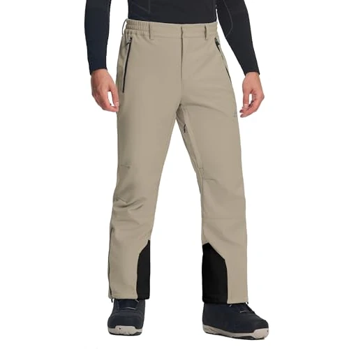 Oferta limitada: Pioneer Camp Pantalones de esquí para hombre, impermeables, 15000 + mm, H2O, pantalones de snowboard, resistentes al viento, con forro cálido, pantalones de softshell térmicos, pantalones de esquí de 102.27 € a 102.27 € (ahorro 0.00%)