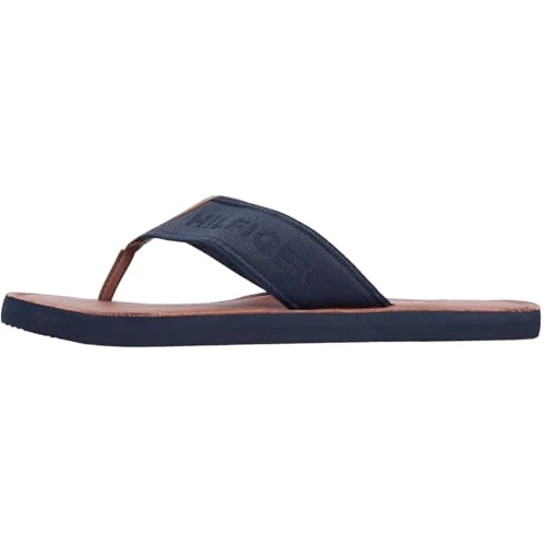 Oferta limitada: Tommy Hilfiger Hilfiger FM0FM05808 - Sandalias de playa de cuero para hombre, color azul (Desert Sky), 10.5 de 59.90 € a 31.16 € (ahorro 48%)