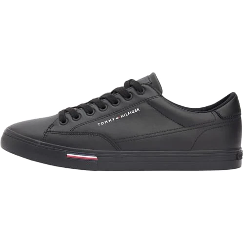 Oferta limitada: Tommy Hilfiger Sneaker con Suela Vulcanizada Hombre Long Lace Low Top, Negro (Black), 41 de 99.90 € a 85.41 € (ahorro 15%)
