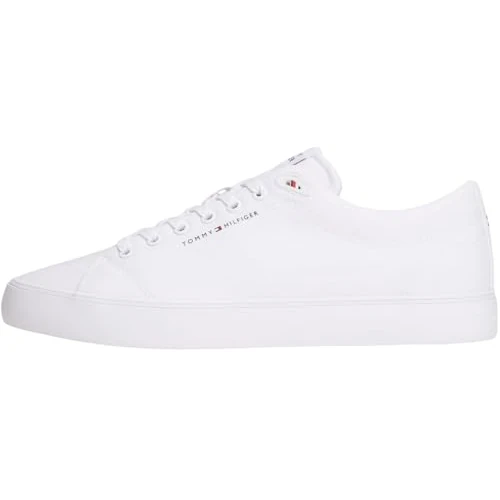 Zeitlich begrenztes Angebot: Tommy Hilfiger Herren Harlem Core Ii CVS Fm0fm05817 Low Top, White (White), 40.5 EU von 79.90 € auf 63.92 € (20% Rabatt)