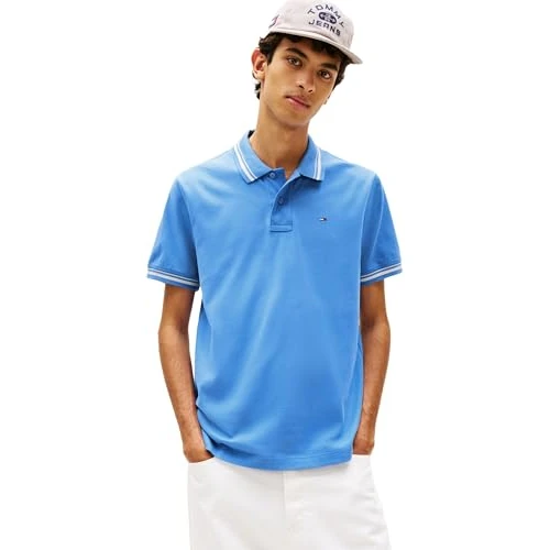Offre limitée : Tommy Jeans Polo TJM Reg Tipped Ext DM0DM22700 S/S pour Homme, Bleu (crépuscule Bleu), 3XL de 56.45 € à 56.45 € (0.00% de remise)