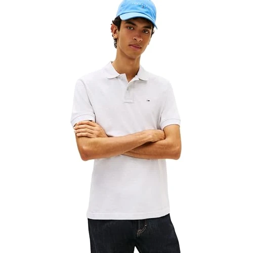 Oferta limitada: Tommy Jeans TJM Reg ESS Polo Ext Dm0dm22711 S/S, Grey (Ice Grey Heather), L para Hombre de 69.90 € a 48.13 € (ahorro 31%)