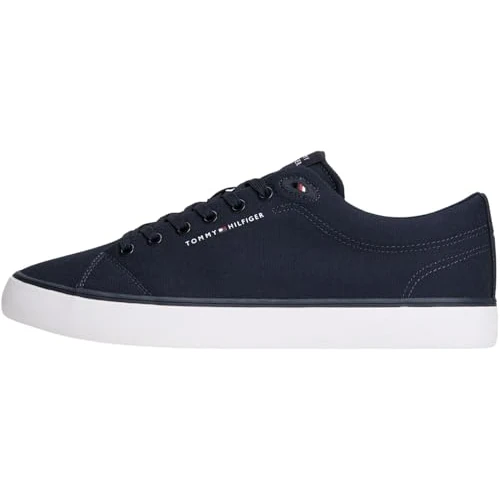 Offerta a tempo: Tommy Hilfiger Uomo Sneakers Profilo Basso Harlem Core con Lacci, Blu (Desert Sky), 46 - 45% da 79.90 € a 43.99 €