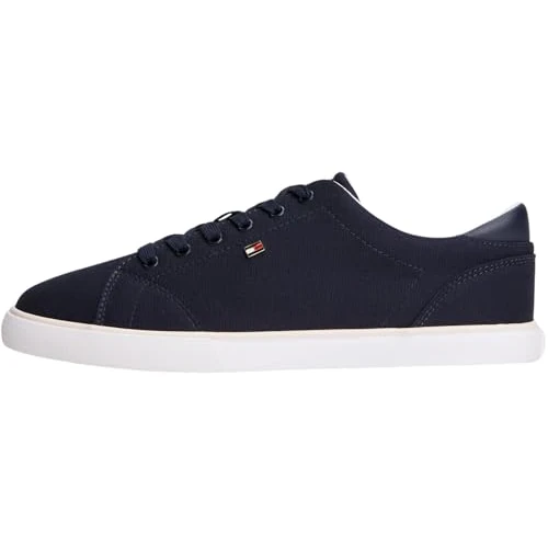 Zeitlich begrenztes Angebot: Tommy Hilfiger Damen Th Profile Vulc Canvas Fw0fw09102 Low Top, Blue (Space Blue), 40 EU von 69.90 € auf 69.90 € (0.00% Rabatt)