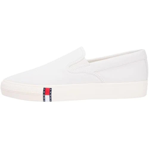 Zeitlich begrenztes Angebot: Tommy Jeans Herren Vulcanized Sneaker Archive Slip On ohne Schnüren, Elfenbein (Ivory), 43 von 69.90 € auf 42.74 € (39% Rabatt)