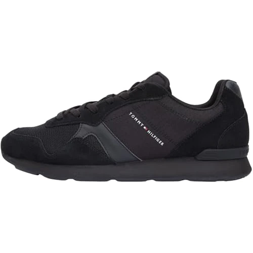 Offerta a tempo: Tommy Hilfiger Uomo Sneakers Running Maxlite Mix con Lacci, Nero (Black), 44 - 62% da 99.90 € a 38.24 €