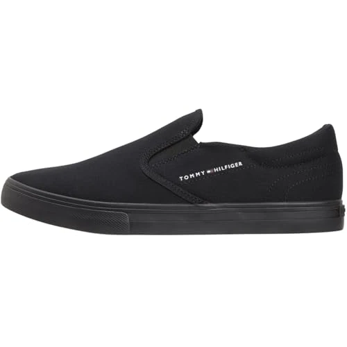 Offerta a tempo: Tommy Hilfiger Vulc Core Slip on Fm0fm05689, Basso Top Uomo, Black (Black), 45 EU - 36% da 69.90 € a 44.99 €