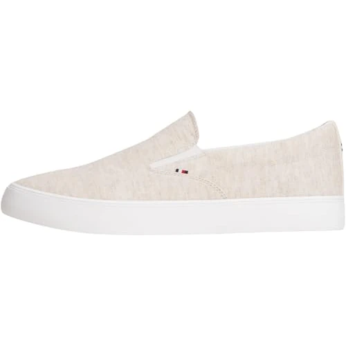 Offerta a tempo: Tommy Hilfiger Harlem Core II Slip On Chambray FM0FM05819 Low Top, Bianco (Ecru), 40 - 30% da 79.90 € a 55.93 €