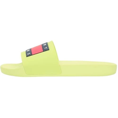Offerta a tempo: Tommy Jeans Uomo Scarpe da Mare Pool Slide Essential Ciabatte, Verde (Lime Essence), 45 - 35% da 44.90 € a 29.20 €