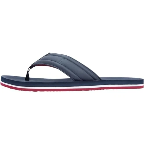 Offerta a tempo: Tommy Hilfiger Uomo Infradito Padded con Fascetta Imbottita, Blu (Desert Sky), 42 - 42% da 44.90 € a 26.00 €