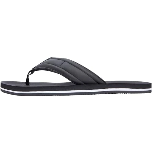 Offerta a tempo: Tommy Hilfiger Uomo Infradito Padded con Fascetta Imbottita, Nero (Black), 41 - 19% da 44.90 € a 36.19 €