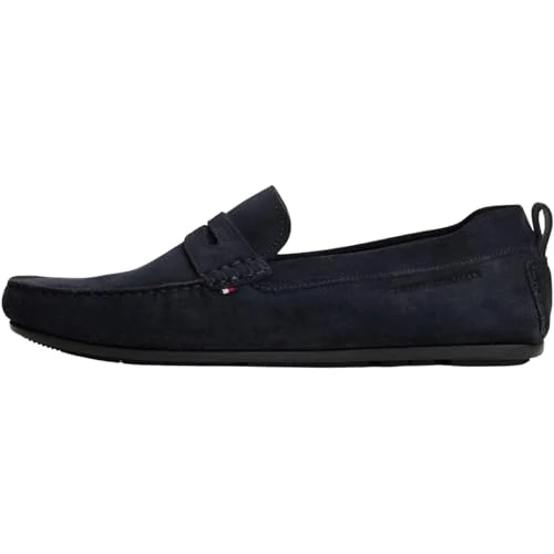 Offerta a tempo: Tommy Hilfiger Uomo Scarpa Driver Core in Suede, Blu (Desert Sky), 42 - 40% da 139.90 € a 83.50 €