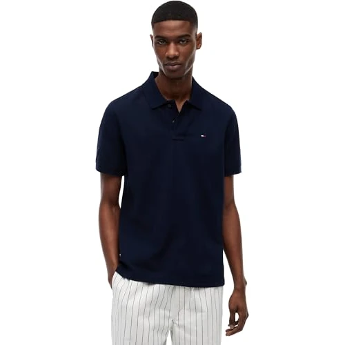 Zeitlich begrenztes Angebot: Tommy Jeans Herren Poloshirt Essential Regular Fit, Blau (Dark Night Navy), XL von 69.90 € auf 39.19 € (44% Rabatt)