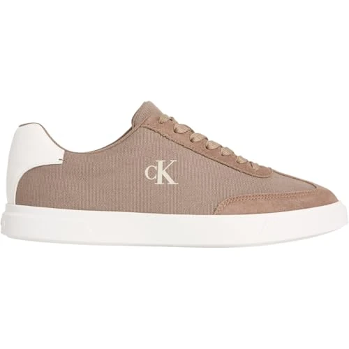 Offre limitée : Calvin Klein Low Prof Cupsole CV HM02236 Low Top, Kaki (Desert Taupe/Bright White), 46 de 89.95 € à 89.95 € (0.00% de remise)