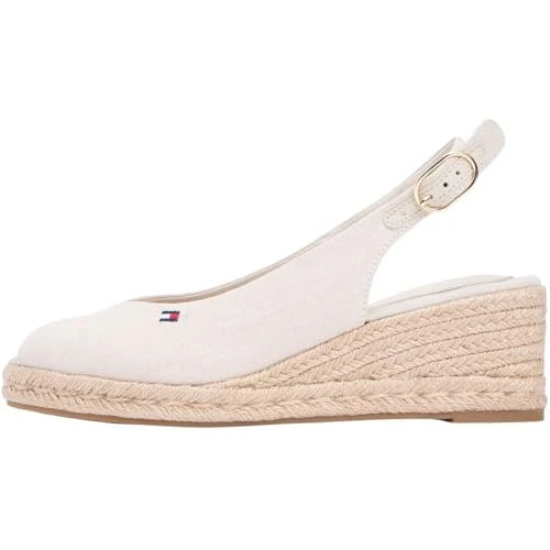 Oferta limitada: Tommy Hilfiger Alpargatas de cuña Media Espad Slingback FW0FW09228 para Mujer, Color Beige (Beige clásico), 6 de 89.90 € a 80.01 € (ahorro 11%)
