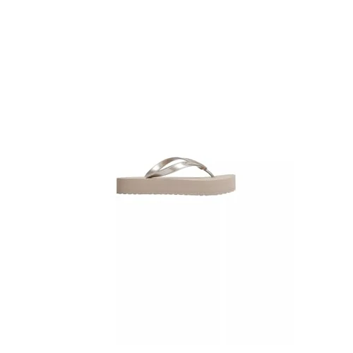 Offerta a tempo: Calvin Klein Donna Infradito Flatform con Zeppa, Grigio (Desert Taupe), 42 - 19% da 44.90 € a 36.19 €