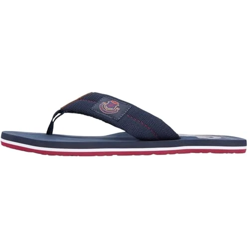 Offre limitée : Tommy Hilfiger Tongs Patch Hilfiger Beach Sandal FM0FM05804 pour homme, bleu (ciel du désert), pointure 7 de 39.90 € à 26.24 € (34% de remise)
