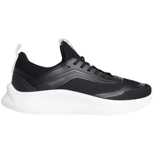 Oferta limitada: Calvin Klein Runner Sneaker Mujer Light Sock Mesh con trabilla, Negro (Black/Pearl Grey), 41 de 109.90 € a 44.71 € (ahorro 59%)